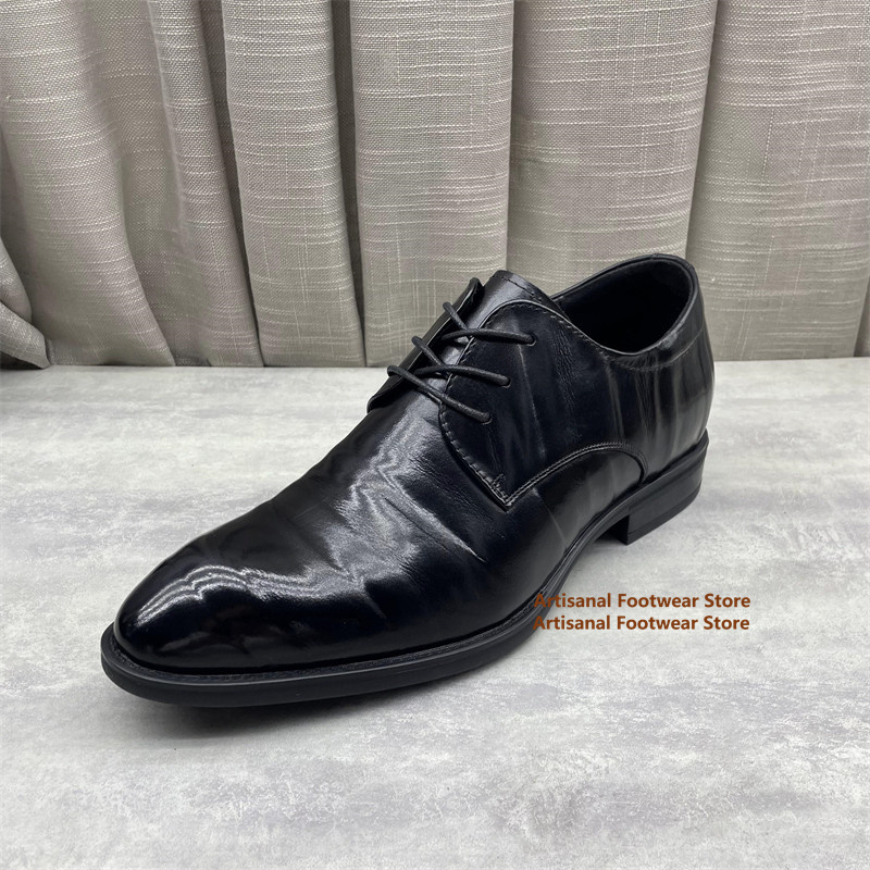 Men'S Formal Office Wear Shoes - メンズ ブラック レザー オックスフォード シューズ クラシック