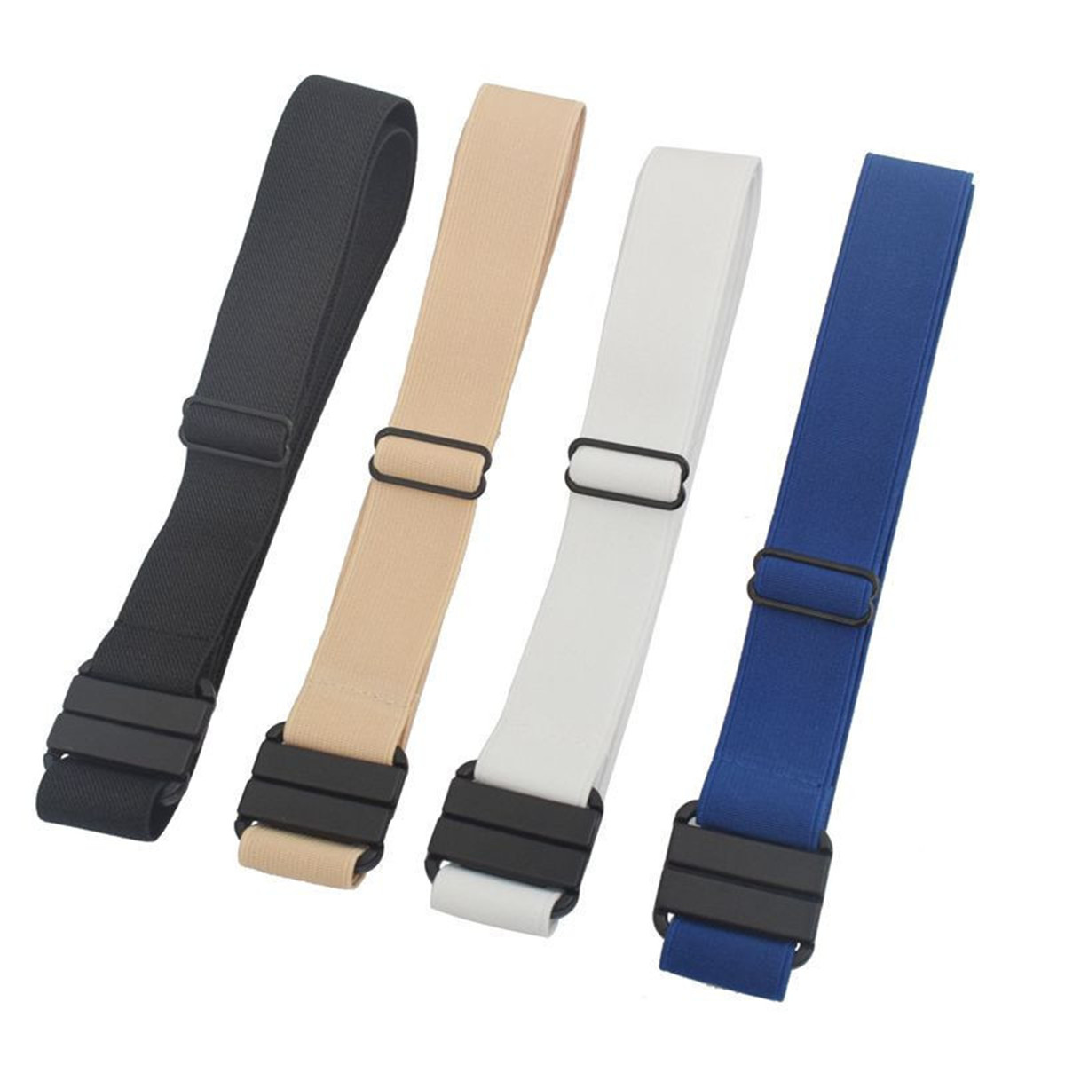 Men'S Formal Wear Belt - 新しいユニセックスバックルフリー弾性ベルトジーンズパンツドレスストレッチウエスト女性男性のためのバックルなしバックルなしベルト