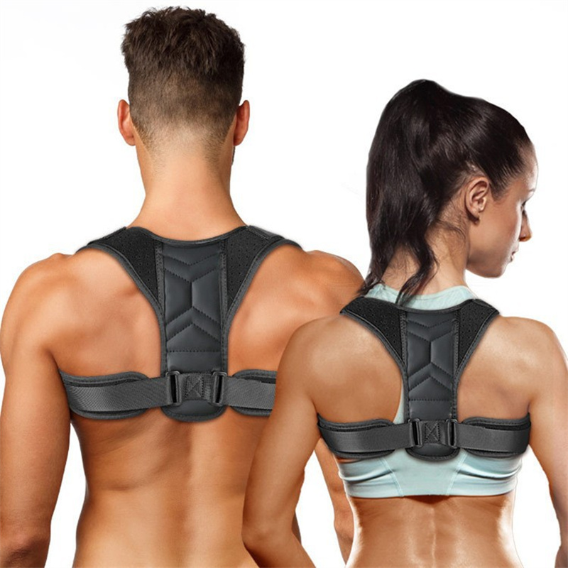 Men'S Formal Wear Belt - 調節可能な姿勢矯正器ネックブレーストレーニング機器ホームオフィス男性女性姿勢肩サポート矯正ベルト