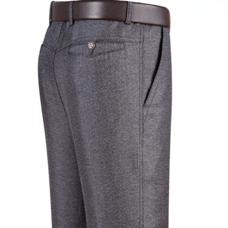 Men'S Formal Wear Accessories - メンズカジュアルパンツ,スリム,ビジネス,厚手,無地,ブランドスーツ,黒とグレー,koacus,秋のファッション,新しい