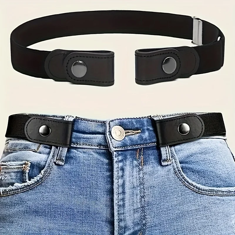 Men'S Formal Wear Belt - ジーンズパンツ、ドレス用バックルフリーベルト、バックルなしストレッチ弾性ウエストベルト、女性/男性用、膨らみなし、手間なしウエストベルト