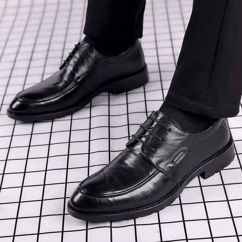 Men'S Formal Office Wear Shoes - メンズレザーシューズ、カジュアルビジネス向け、多用途で快適な英国風ビジネスフォーマルウェア、カジュアルドレスシューズ
