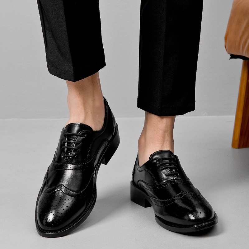 Men'S Formal Office Wear Shoes - フォーマルレザーシューズ クラシックメンズスタイル スリッポンローファー ポインテッドトゥ 通気性 滑り止め