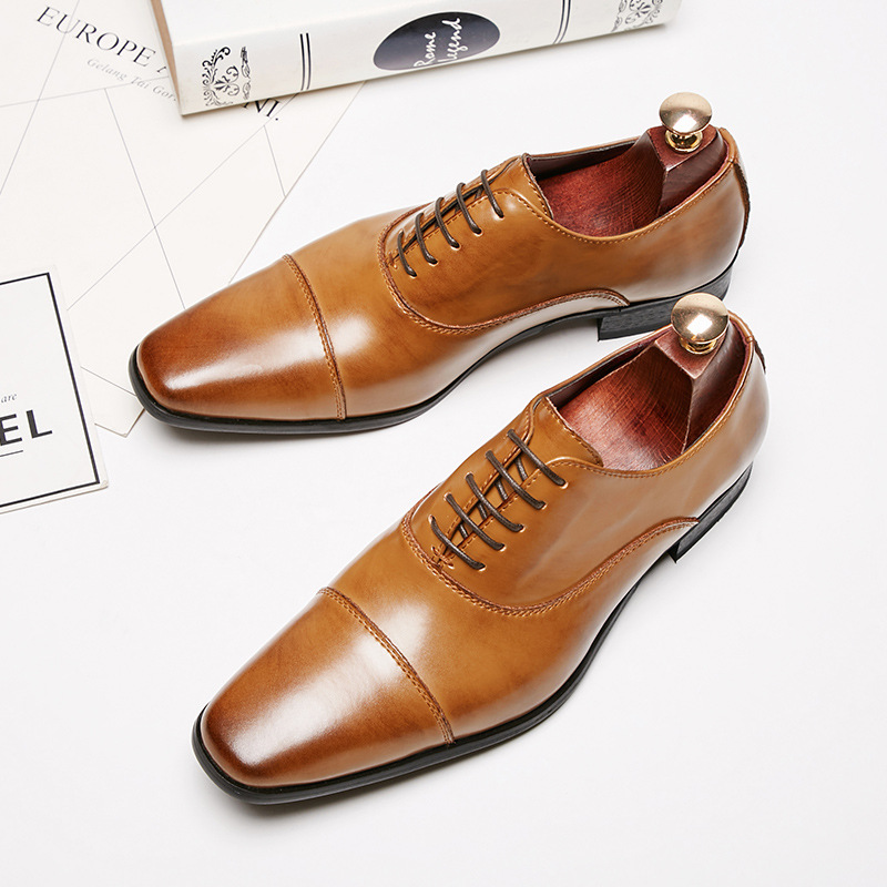 Men'S Formal Wear Accessories - 2025年ビジネスニューファッションメンズドレスシューズレザーメンズウェディングオックスフォードシューズレースアップオフィススーツメンズカジュアルシューズラグジュアリーフォーマル