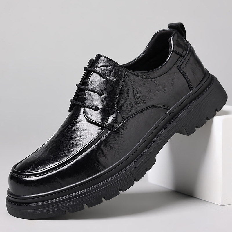 Men'S Formal Office Wear Shoes - メンズレザーシューズ、カジュアルビジネスに最適、多用途で快適な英国風ビジネスフォーマルウェア、オフィスプロフェッショナルドレスシューズ
