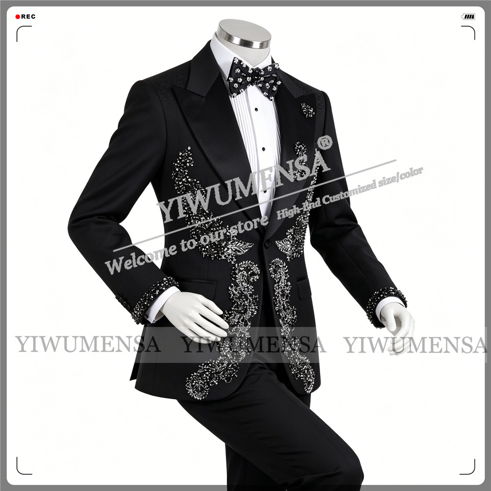 男性用限定ウェディングスーツ スリムフィット ビーズストーン - Men'S Formal Wear No Suit のレビューと価格