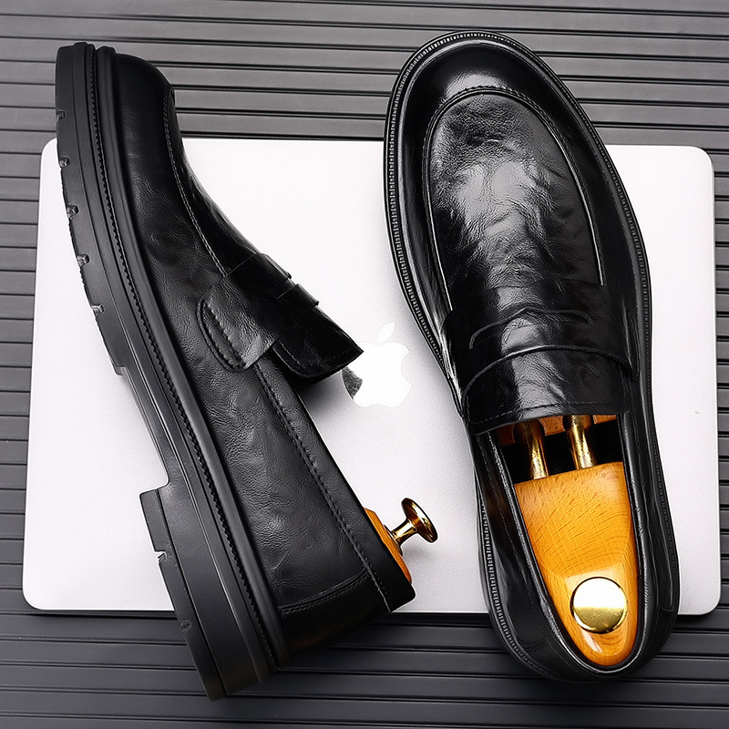 メンズレザーシューズ、カジュアルビジネスに最適、多用途で快適 - Men'S Formal Office Wear Shoes のレビューと価格