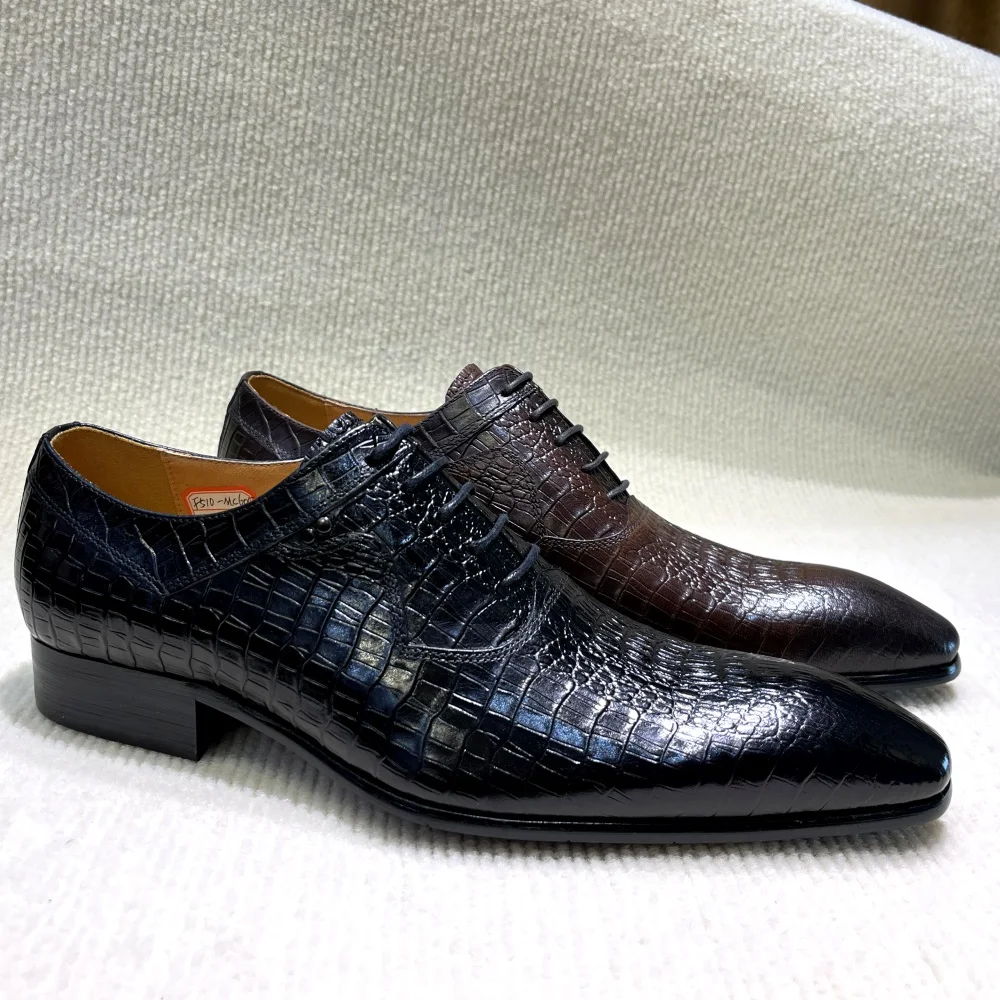イタリアの高級メンズポインテッドトゥオックスフォードシューズ - Men'S Formal Office Wear Shoes のレビューと価格