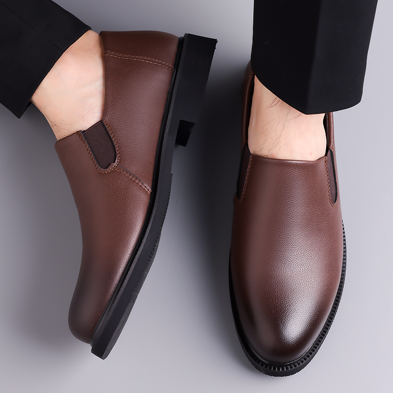 厚底オフィスフォーマルシューズ男性カジュアル革靴男性耐摩耗性 - Men'S Formal Office Wear Shoes のレビューと価格
