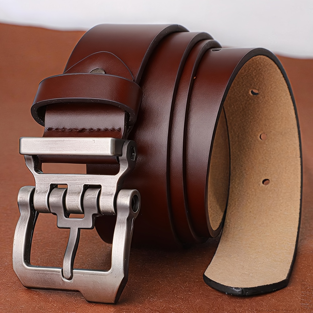 110-165cmのプラスサイズメンズ本革ベルト、調節可能な - Men'S Formal Wear Belt のレビューと価格