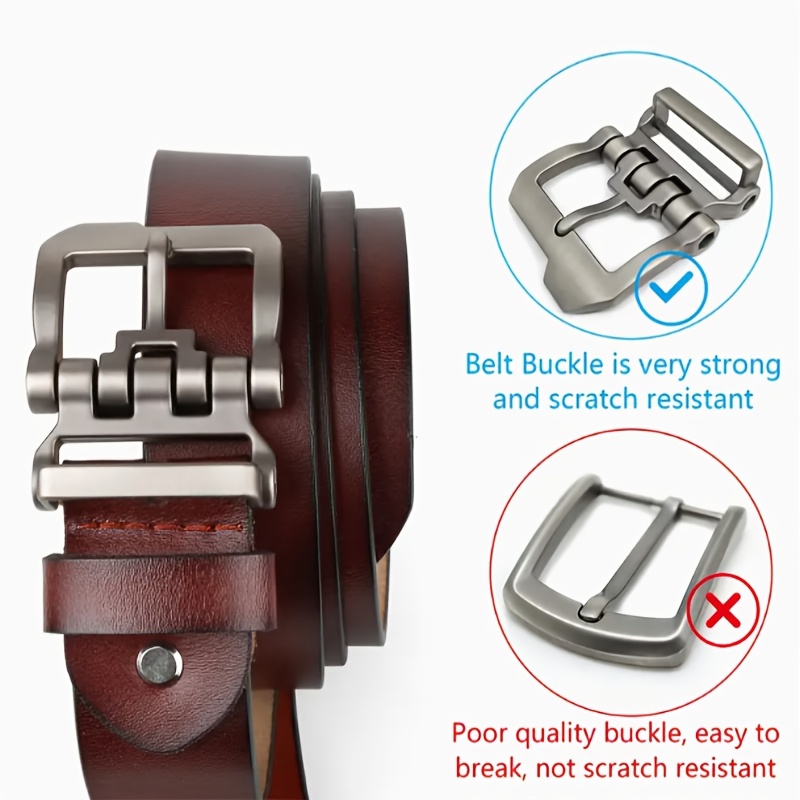 110-165cmのプラスサイズメンズ本革ベルト、調節可能な - Men'S Formal Wear Belt のレビューと価格