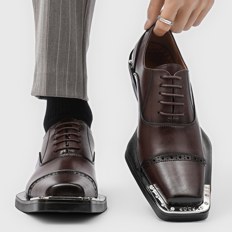 メンズレザーシューズ - ブリティッシュスタイルフォーマルウ - Men Formal Wear Look のレビューと価格