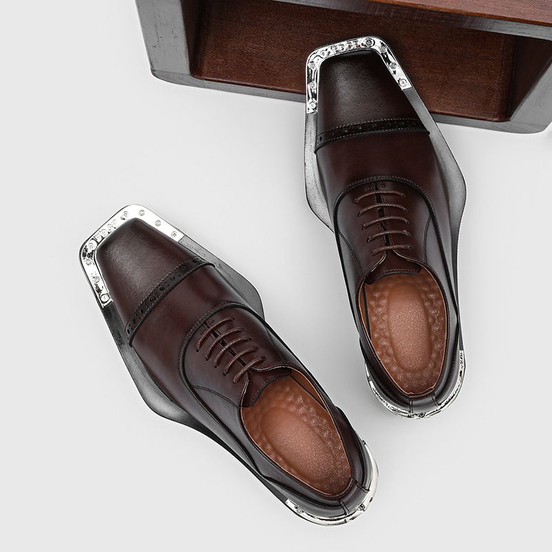 メンズレザーシューズ - ブリティッシュスタイルフォーマルウ - Men Formal Wear Look のレビューと価格