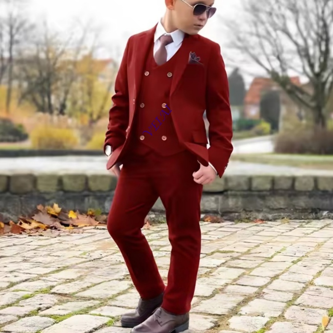 男の子用3ピースフォーマルスーツセット、カスタマイズ可能なウ - Mens Formal のレビューと価格