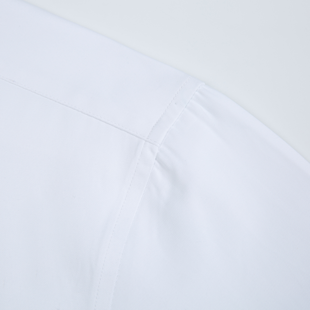 ホワイト ソリッドカラー メンズ 長袖 ドレスシャツ、クラシ - Men Formal Office Wear Shirts のレビューと価格