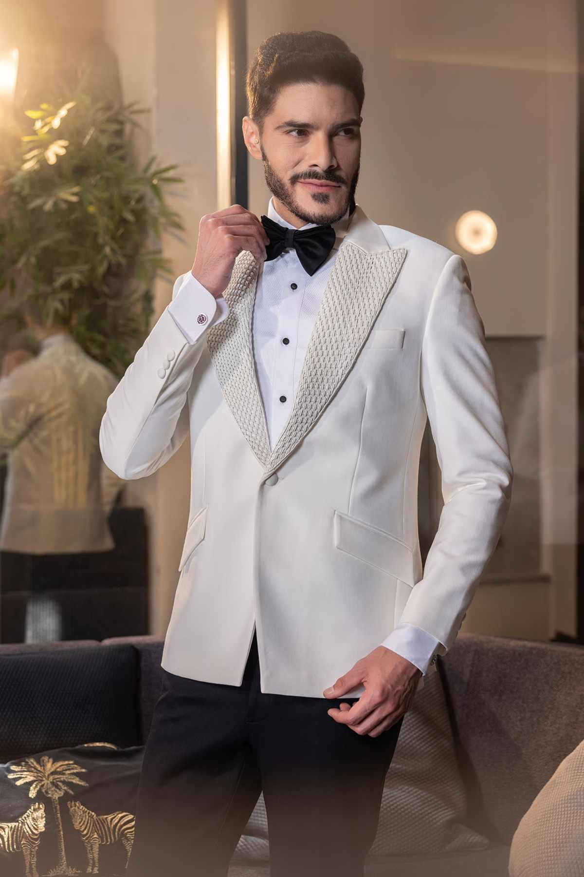 クラシック男性スーツシングルブレスト 2 ピースジャケットと - Men'S Formal Wear No Suit のレビューと価格