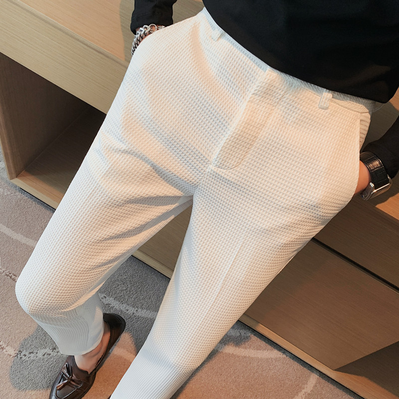 メンズストレッチパンツ,フォーマルパンツ,スリムフィット,ウ - Men'S Formal Wear Accessories のレビューと価格