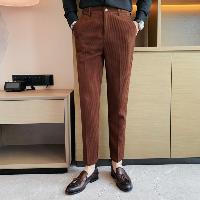 メンズストレッチパンツ,フォーマルパンツ,スリムフィット,ウ - Men'S Formal Wear Accessories のレビューと価格