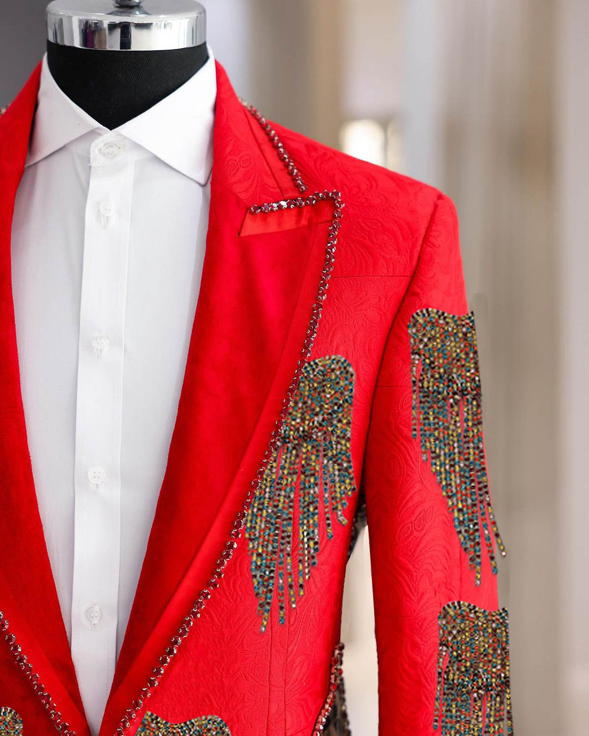 ファッション結婚式の男性スーツクリスタルパーティースーツ 2 - Men'S Formal Wear No Suit のレビューと価格