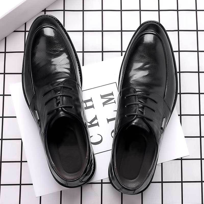 メンズレザーシューズ、カジュアルビジネス向け、多用途で快適な - Men'S Formal Office Wear Shoes のレビューと価格