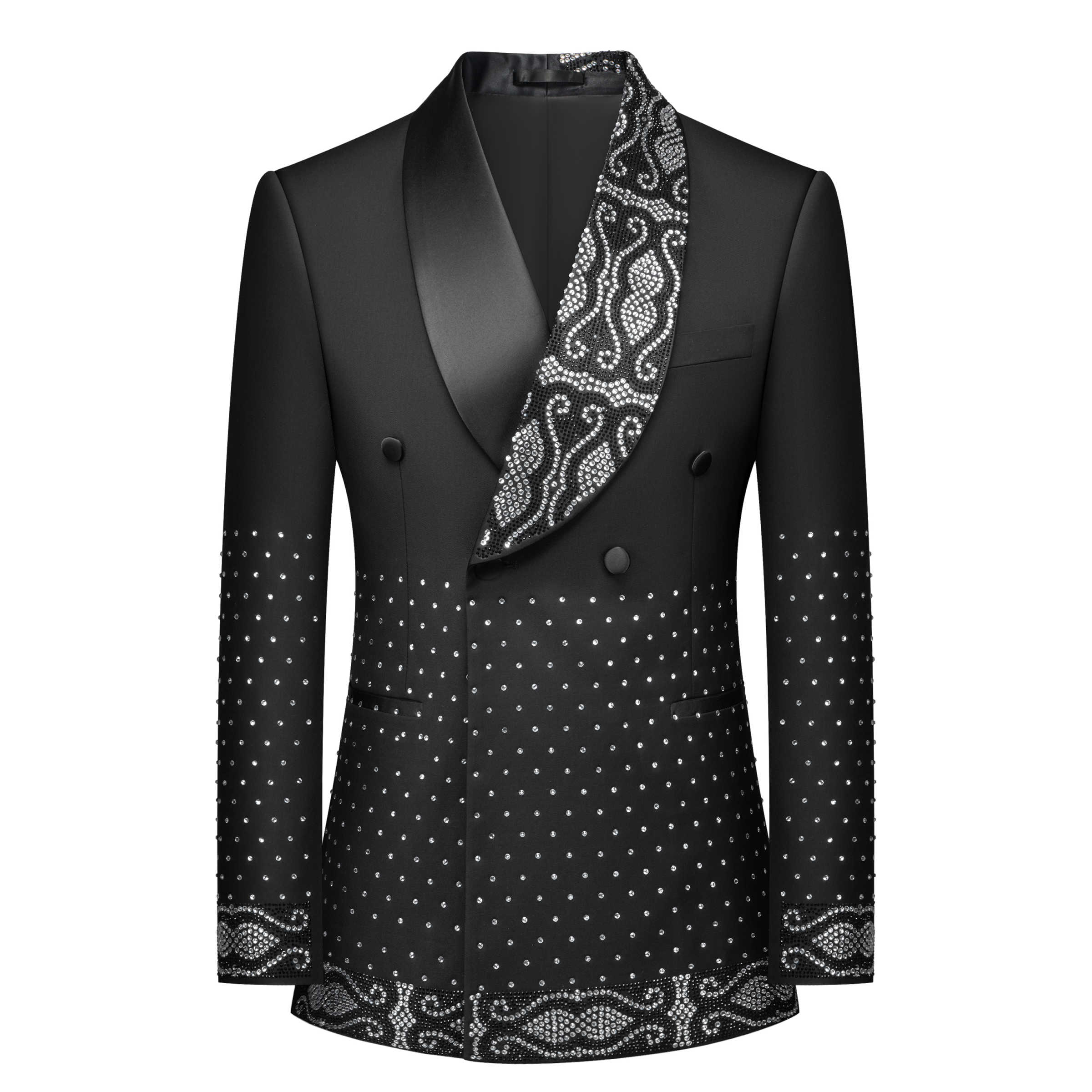 リアルピクチャーメンズスーツクリスタルビジネスウェディングメ - Men'S Formal Wear No Suit のレビューと価格