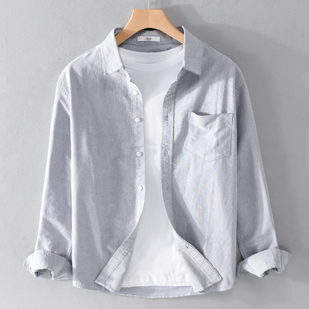 メンズ長袖シャツ 韓国トレンド ルーズカジュアル オフィスウ - Men Formal Office Wear Shirts のレビューと価格