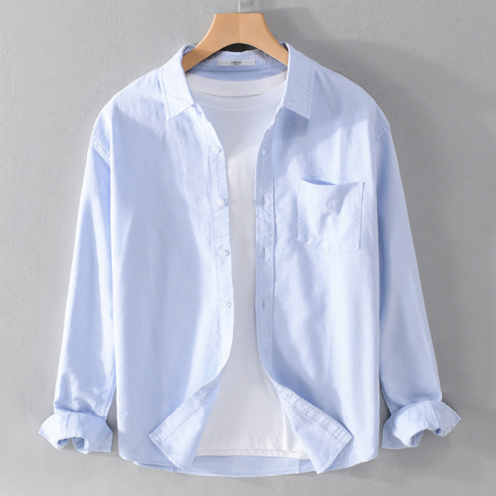 メンズ長袖シャツ 韓国トレンド ルーズカジュアル オフィスウ - Men Formal Office Wear Shirts のレビューと価格