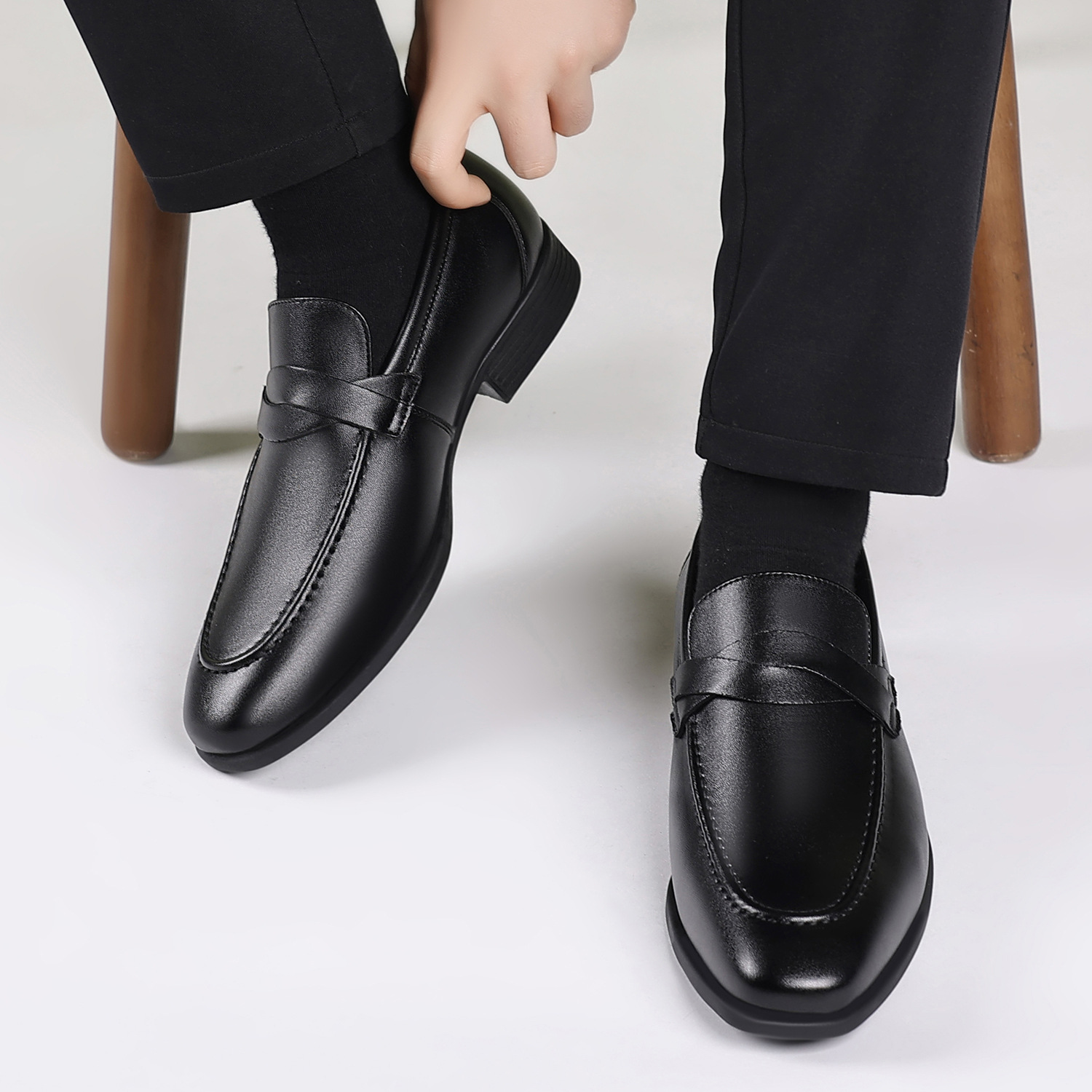 英国スタイルのフォーマルウェア用メンズレザーシューズ、ビジネ - Men'S Formal Office Wear Shoes のレビューと価格