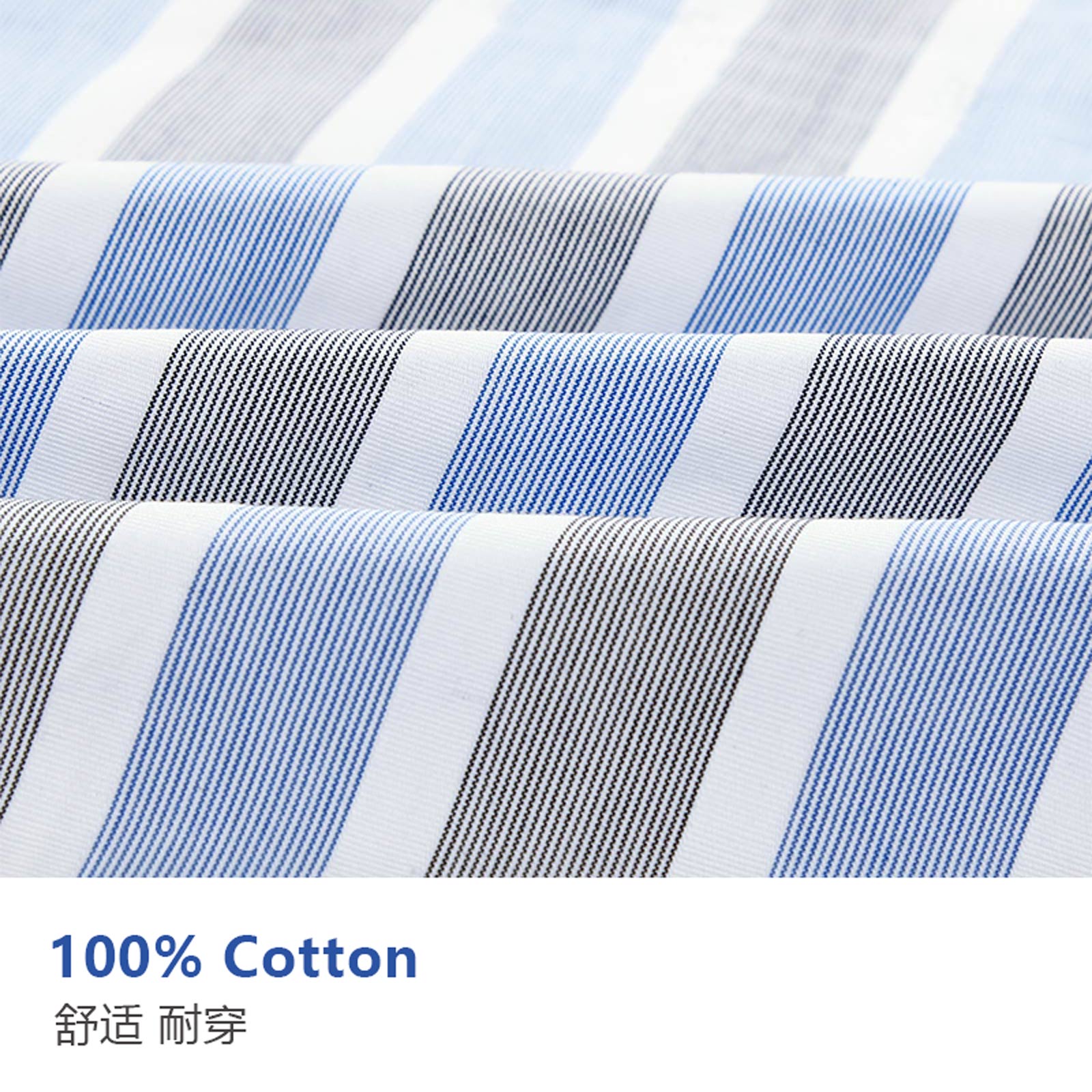 メンズ100%コットンストライプシャツ長袖ビジネスカジュアル - Men Formal Office Wear Shirts のレビューと価格