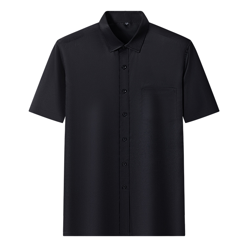 プラスサイズ 7XL 夏用 メンズドレスシャツ カジュアル  - Men Formal Office Wear Shirts のレビューと価格
