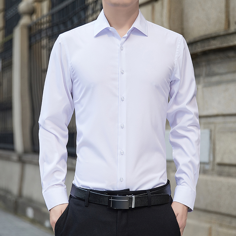 新作プラスサイズメンズ無地ビジネスシャツファッションクラシッ - Mens Formal のレビューと価格