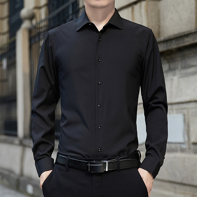 新作プラスサイズメンズ無地ビジネスシャツファッションクラシッ - Mens Formal のレビューと価格