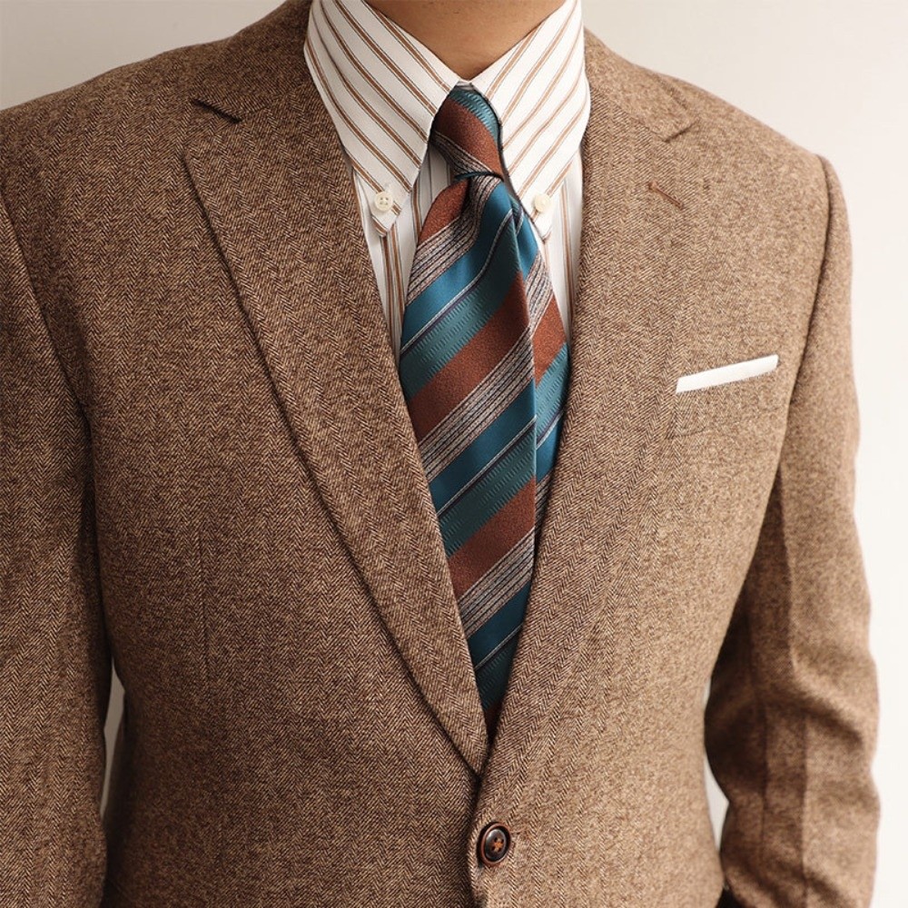 2ピースセット エレガントなデザイン 8cm幅 ネクタイセッ - Men Formal Wear Look のレビューと価格