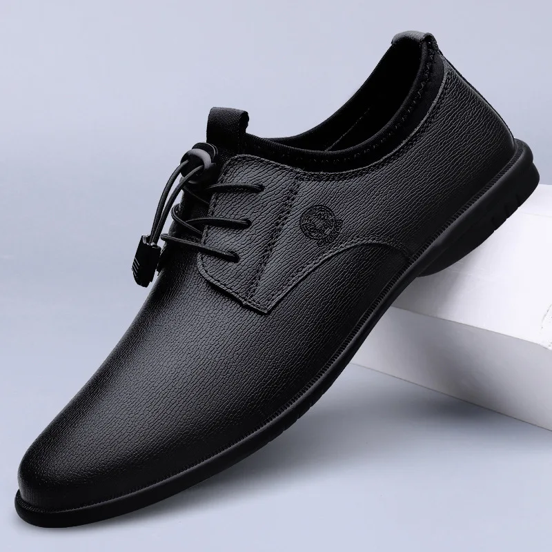XIHAHA メンズ革靴通気性ソフトレザーソフト底春と秋ベス - Men'S Formal Office Wear Shoes のレビューと価格