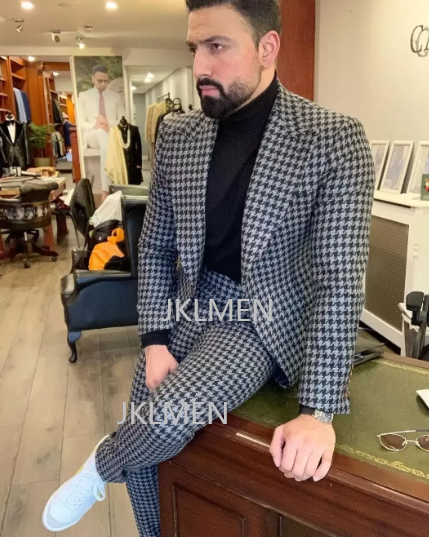 千鳥格子のメンズスーツ,ヴィンテージの結婚式の服,ストライプ - Men'S Vintage Formal Wear のレビューと価格
