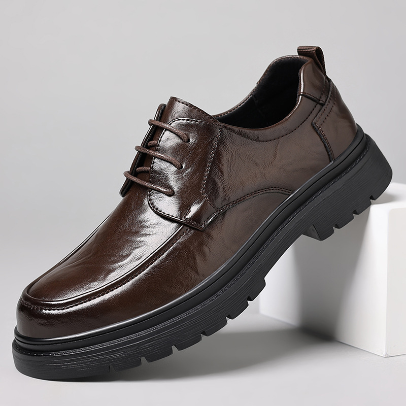 メンズレザーシューズ、カジュアルビジネスに最適、多用途で快適 - Men'S Formal Office Wear Shoes のレビューと価格