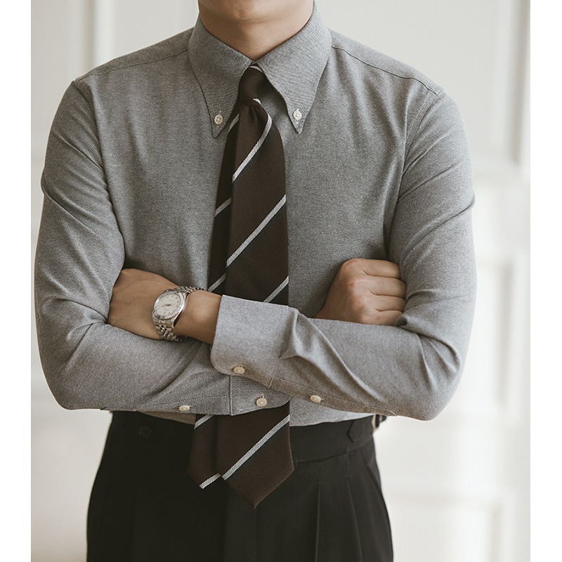 オックスフォードシャツ メンズ 長袖 ビジネス ドレスシャツ - Mens Formal のレビューと価格