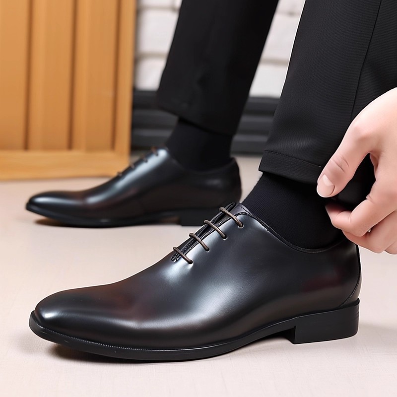 デザイナー本革メンズホールカットオックスフォードシューズ高級 - Men'S Formal Office Wear Shoes のレビューと価格