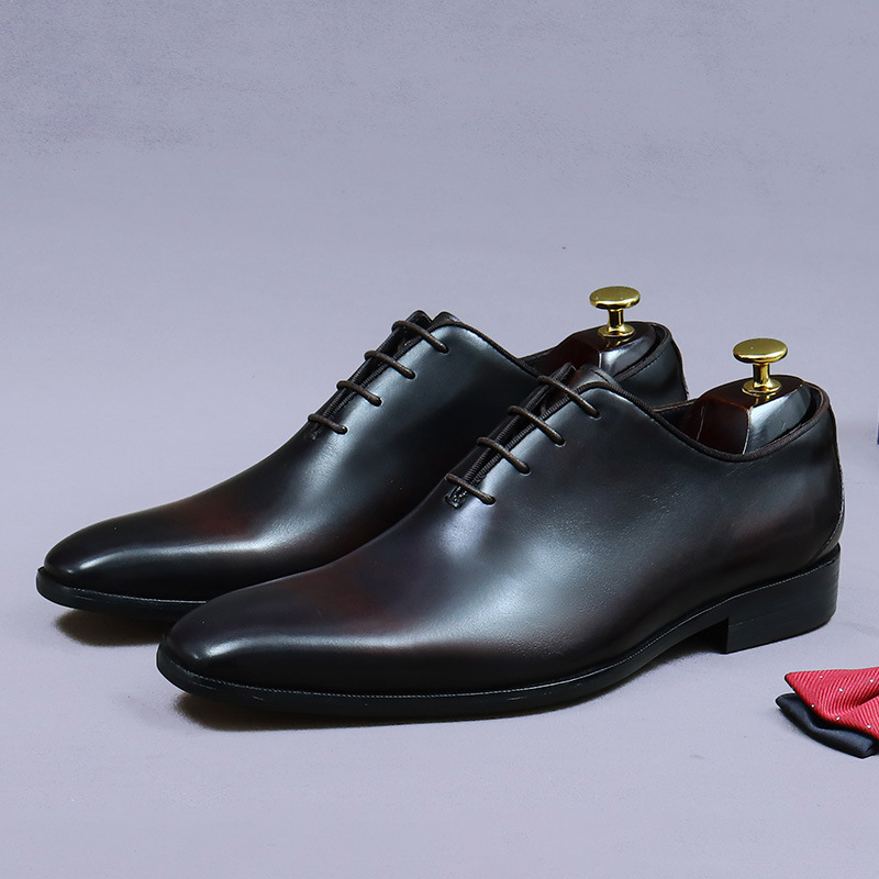 デザイナー本革メンズホールカットオックスフォードシューズ高級 - Men'S Formal Office Wear Shoes のレビューと価格
