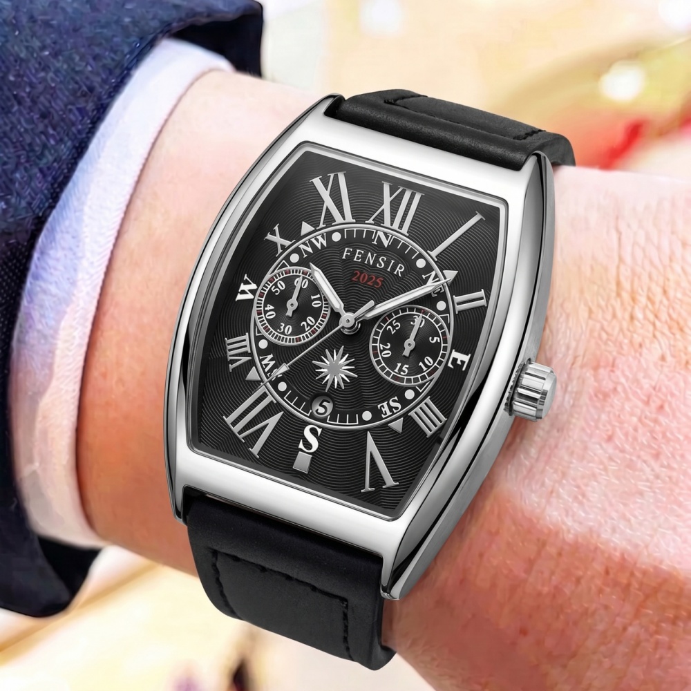 バレル型クォーツムーブメントを搭載した高級メンズウォッチ、ヴ - Men'S Vintage Formal Wear のレビューと価格