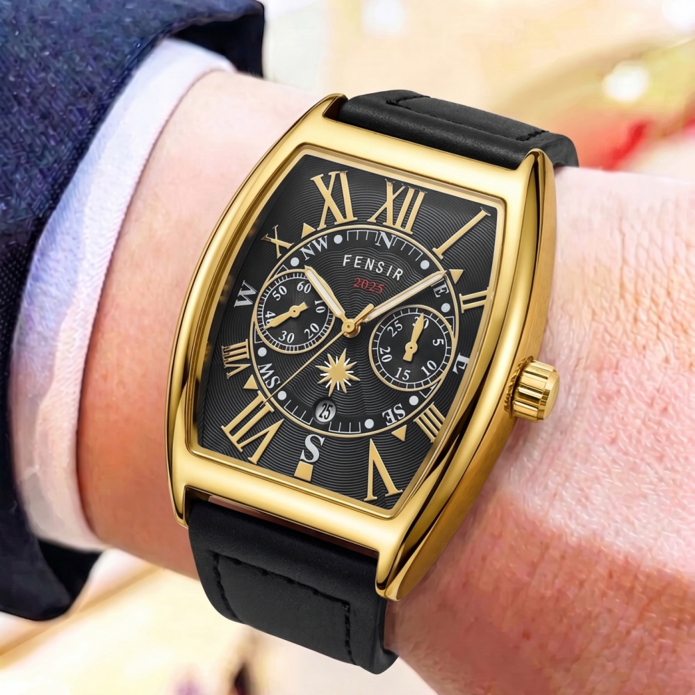 バレル型クォーツムーブメントを搭載した高級メンズウォッチ、ヴ - Men'S Vintage Formal Wear のレビューと価格